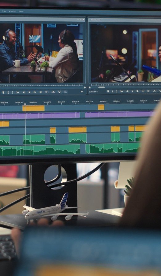 Healthcare video production in process